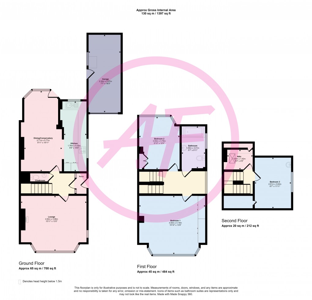 Floorplan for Great Ormes Road, Llandudno, Conwy