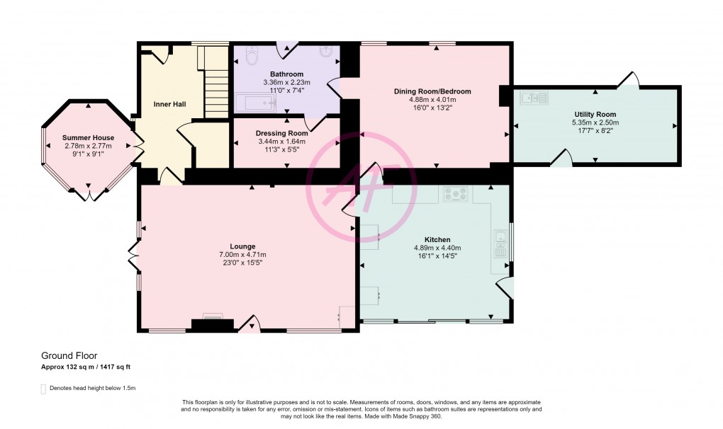 Floorplan for Nant Y Gaer, Llanbedr Y Cennin, Conwy