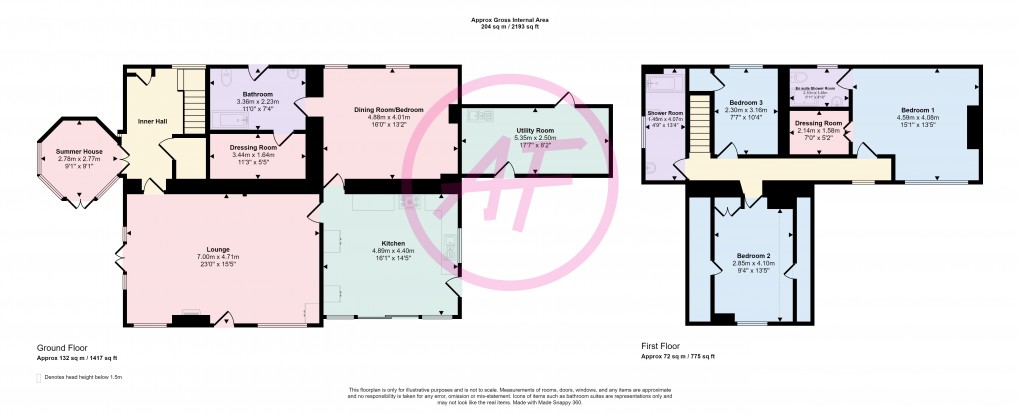 Floorplan for Nant Y Gaer, Llanbedr Y Cennin, Conwy