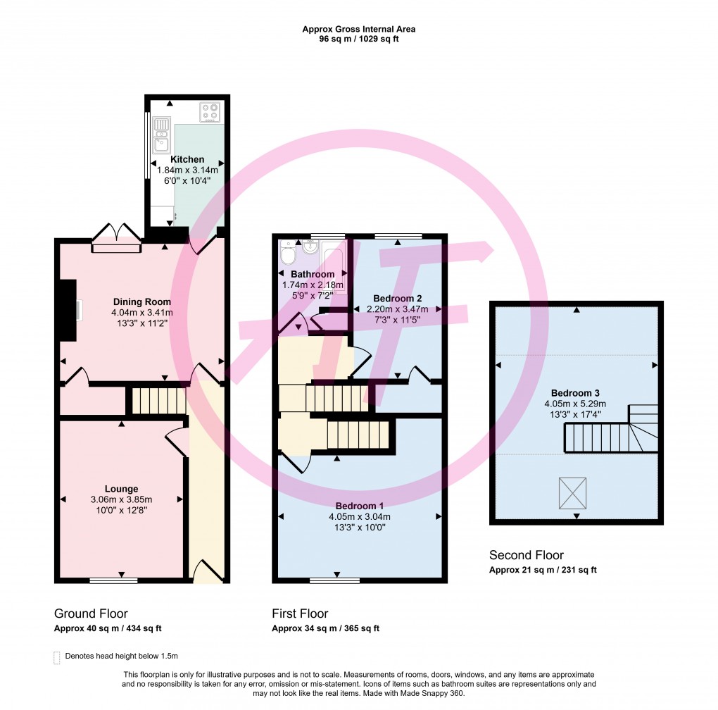 Floorplan for Penrhynside, Llandudno, Conwy