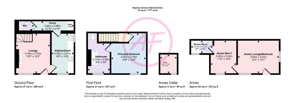 Floorplan for Ty Coch Road, Llandudno, Conwy