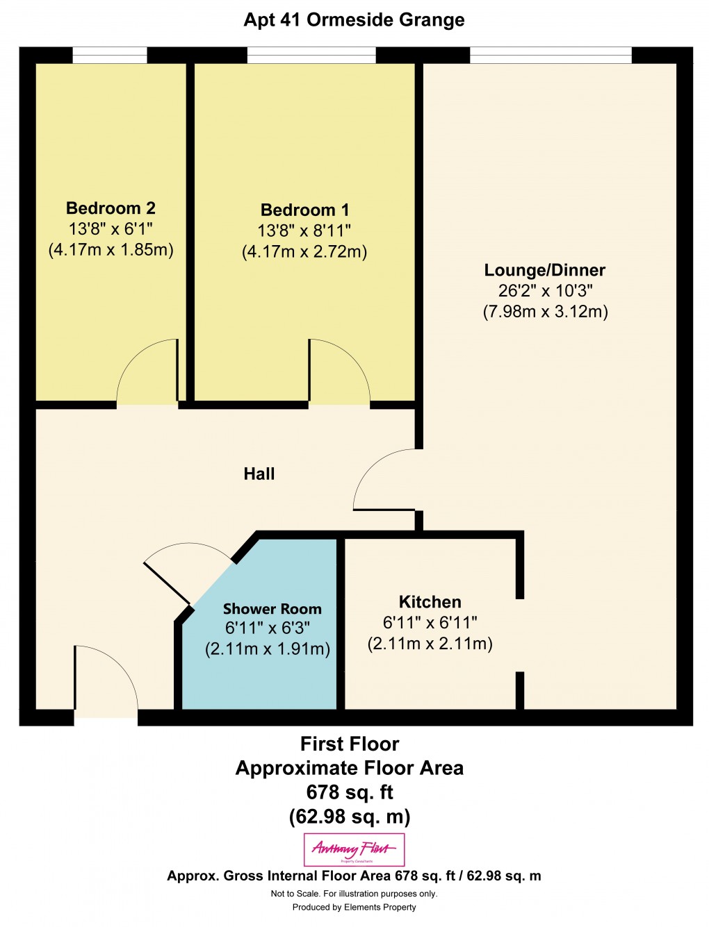 Floorplan for Gloddaeth Street, Llandudno, Conwy