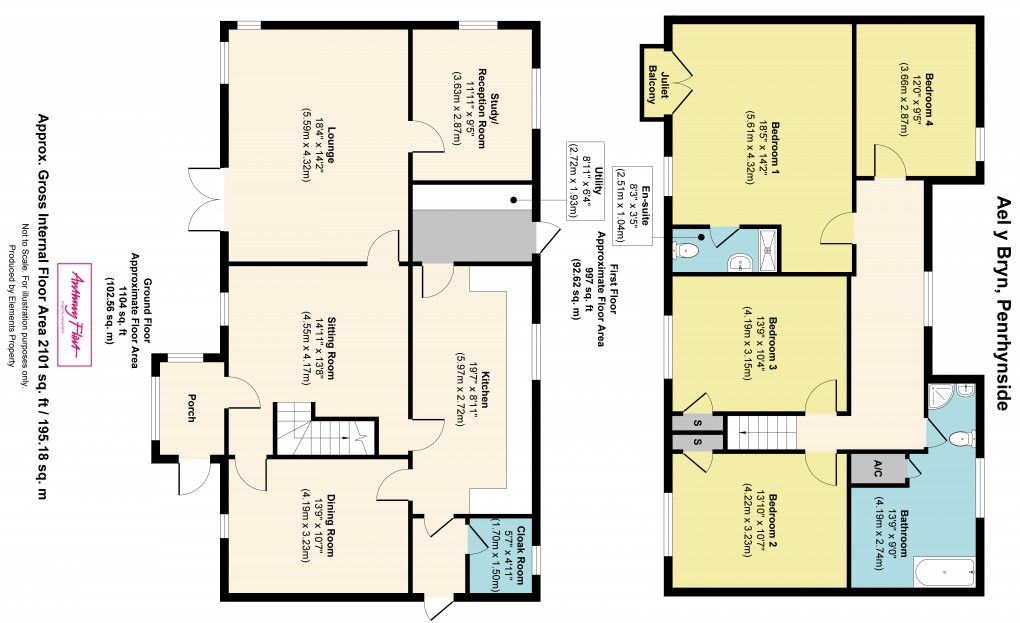 Floorplan for Penrhynside, Llandudno, Conwy