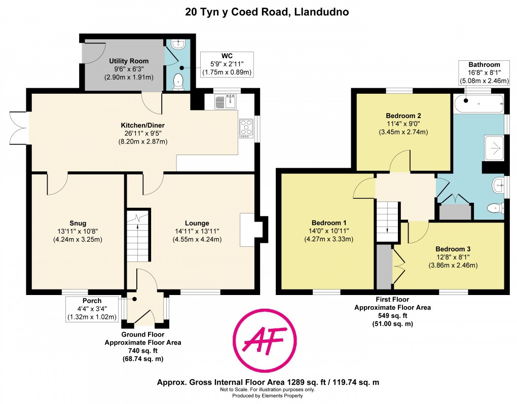 Floorplan for Great Orme, Llandudno, Conwy