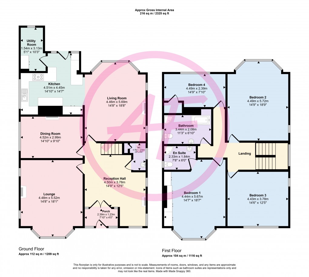 Floorplan for Llannerch Road West, Rhos On Sea, Colwyn Bay