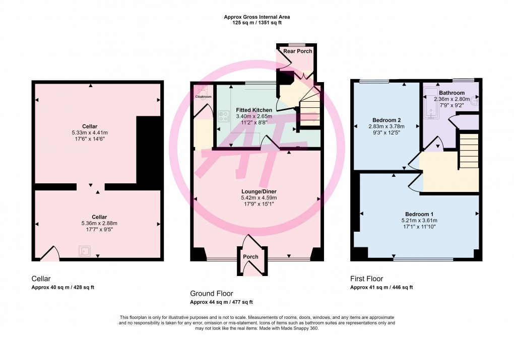 Floorplan for Glan Conwy, Colwyn Bay, Conwy