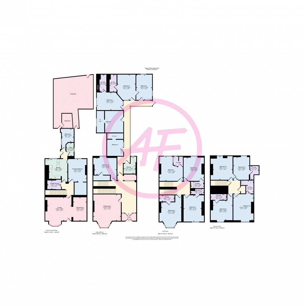 Floorplan for Craig Y Don Parade, Llandudno, Conwy