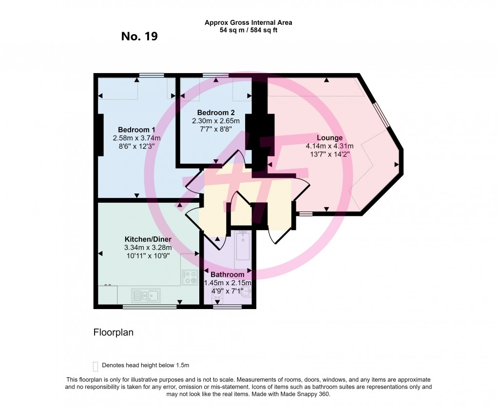 Floorplan for Great Orme, Llandudno, Conwy