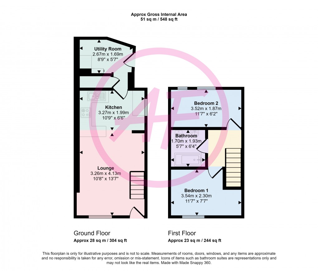 Floorplan for Penrhynside, Llandudno, Conwy