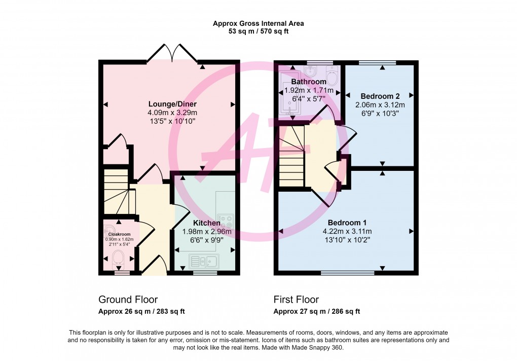 Floorplan for Llysfaen, Colwyn Bay, Conwy