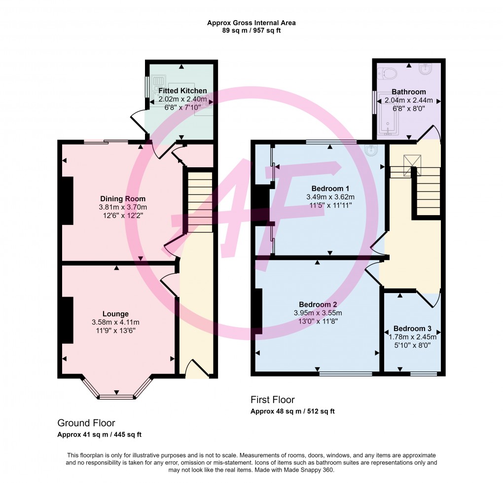 Floorplan for Craig Y Don, Llandudno, County Of Conwy