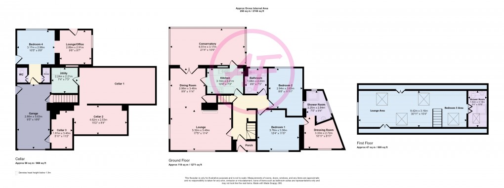 Floorplan for Rockfield Drive, Llandudno, Conwy