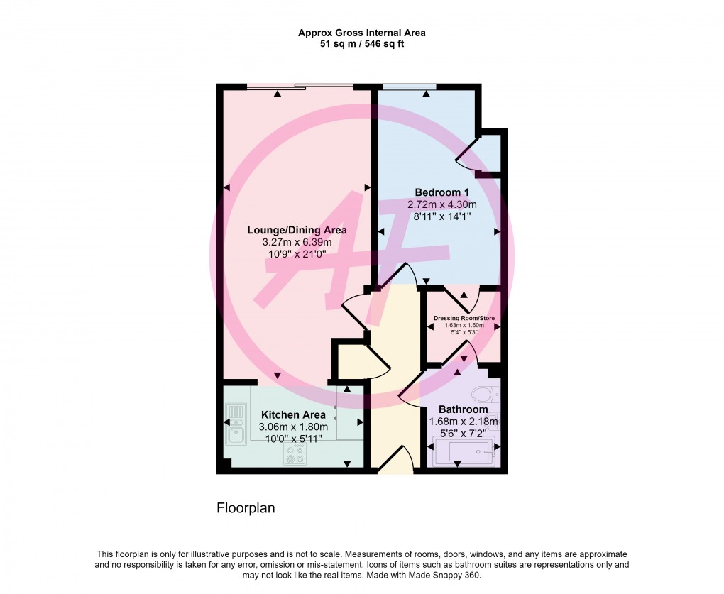 Floorplan for West Shore, Llandudno, Conwy