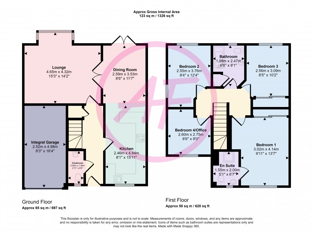 Floorplan for Gwel Y Castell, Llandudno Junction, Conwy