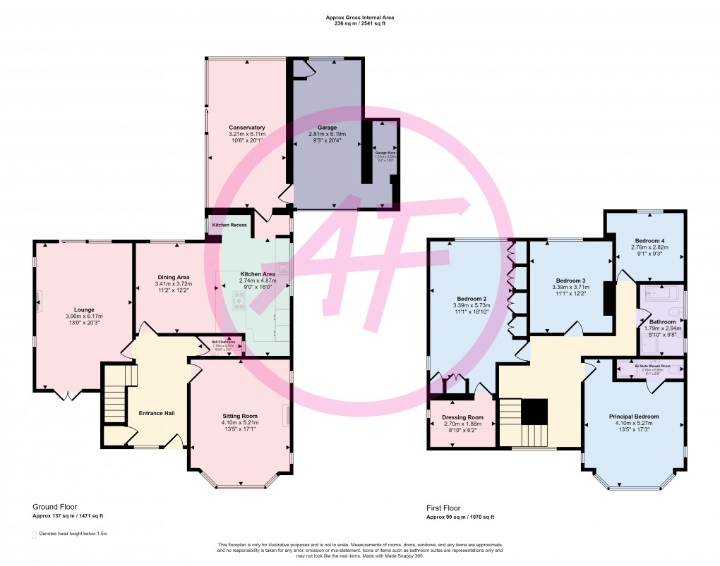 Floorplan for Kenelm Road, Rhos On Sea, Conwy