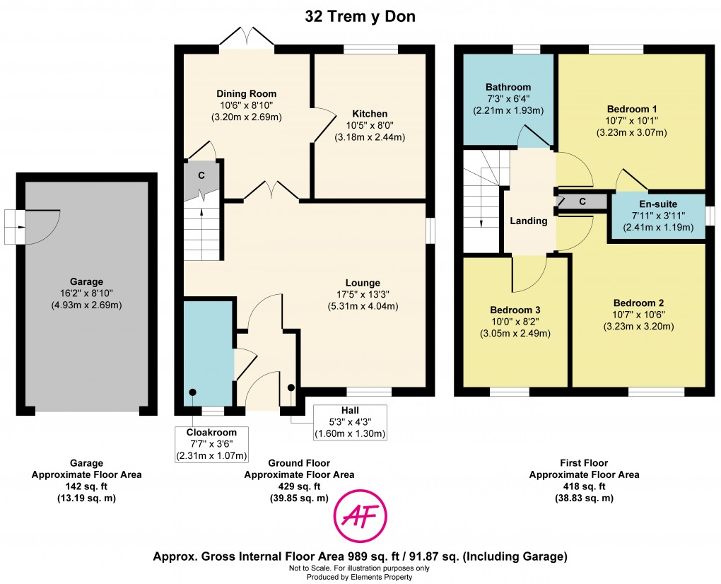 Floorplan for Trem Y Don, Llysfaen, Conwy