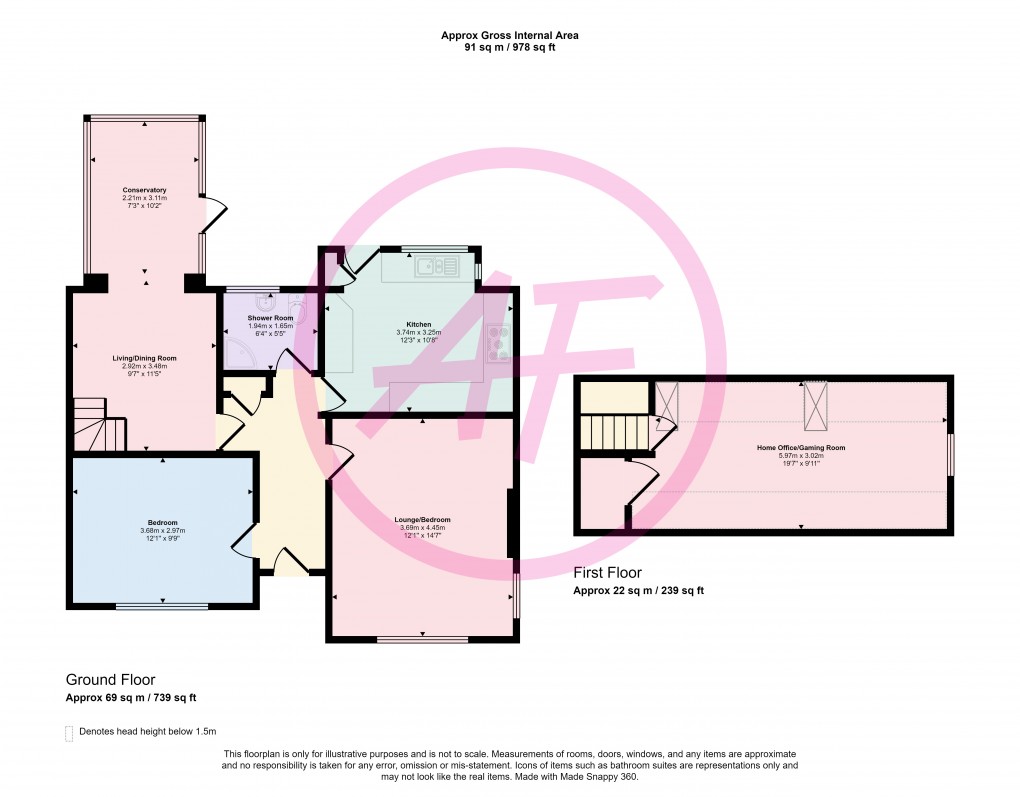 Floorplan for Cefn Y Bryn, Llandudno, Conwy