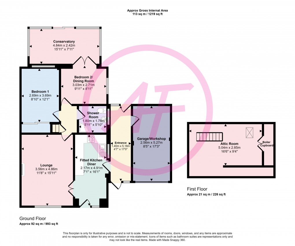 Floorplan for Traeth Melyn, Deganwy, Conwy