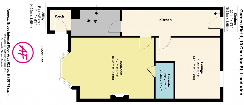 Floorplan for Charlton Street, Llandudno, Conwy