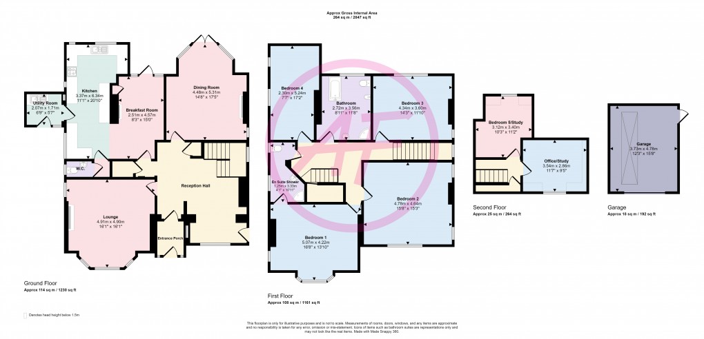 Floorplan for Ebberston Road East, Rhos On Sea, Conwy