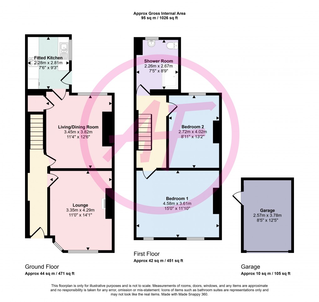 Floorplan for West Shore, Llandudno, Conwy