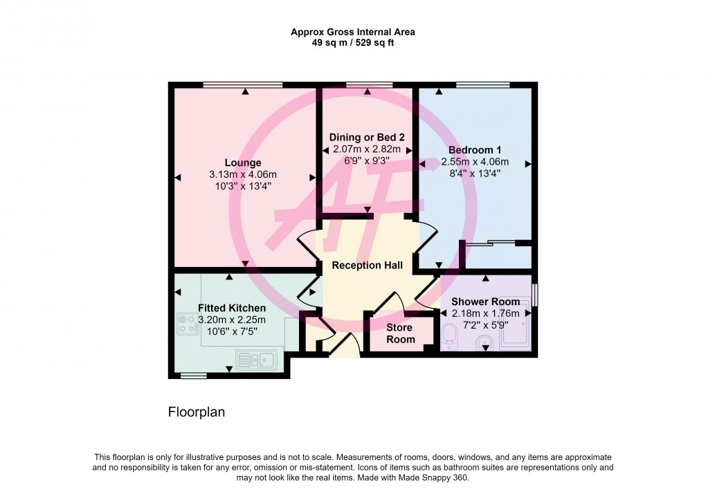 Floorplan for Gloddaeth Avenue, Llandudno, Conwy