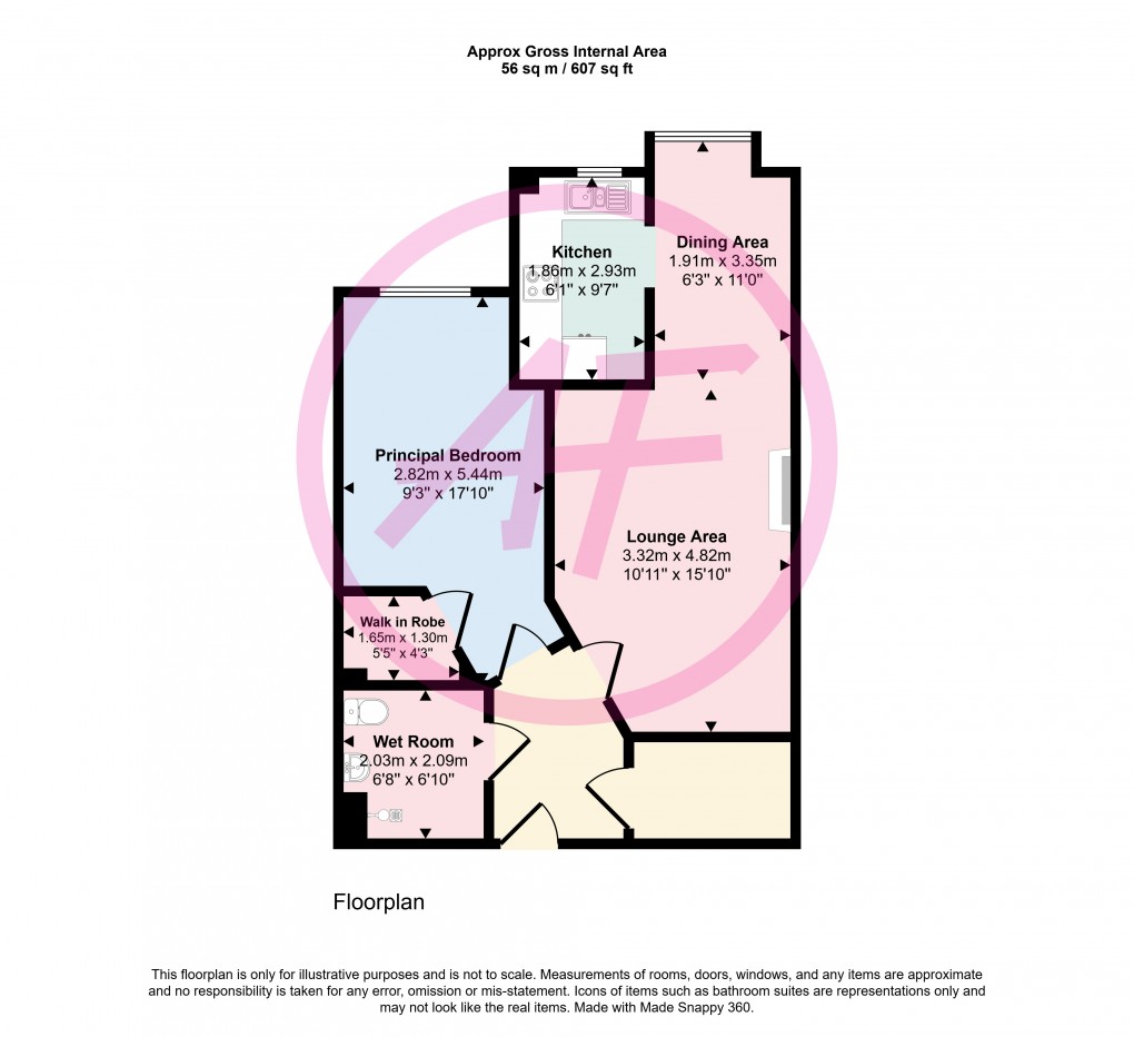 Floorplan for Gloddaeth Street, Llandudno, Conwy