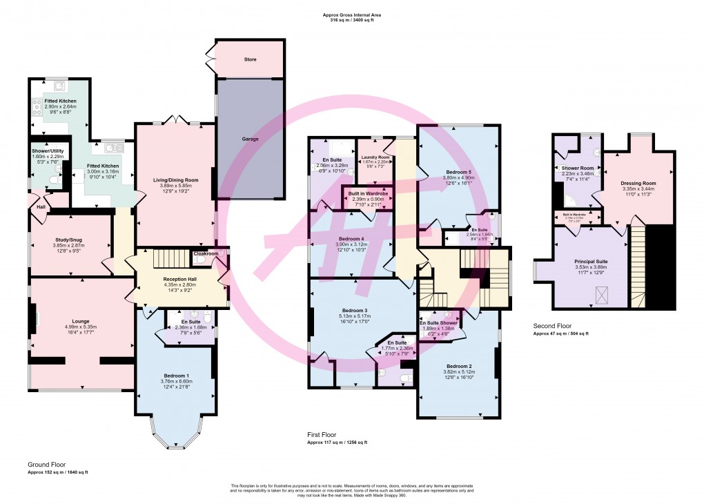 Floorplan for Gloddaeth Avenue, Llandudno, Conwy